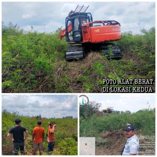 Rambah Kawasan Hutan Diwilayah Sekeladi Hulu Kecamatan Tanah Putih! Satu Operator Dan Dua Alat Berat Diamankan Polisi