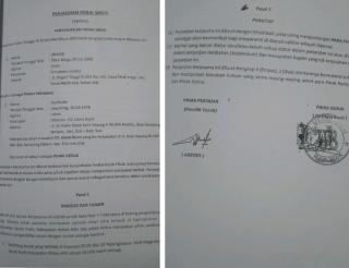 Diduga Palsukan Tanda Tangan Warga Dalam Dokumen Perjanjian Kerjasama Pengambilan Tanah Timbun! Warga Laporkan Direktur CV. UB 