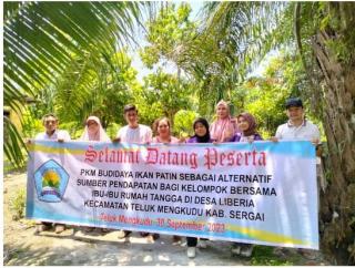Tim Dosen Politeknik Negeri Medan Gelar  Budidaya Ikan Patin Sebagai Alternatif Pendapatan Bagi Kelompok Bersama Ibu- Ibu Rumah Tangga Desa Liberia, Sergai