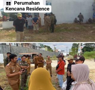 Rusak Aset dan Tutup Drainase Permanen, Warga Apresiasi Camat Medan Tuntungan Gercep Sidak Ke TKP Perumahan Kencana Rencana Residence