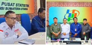 Rencana Pengupahan 2024, di Sumut, DPD KSPSI AGN Sumut Berdiskusi Dengan BPS Provinsi Sumut.
