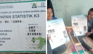 Papan Angka Kecelakaan Kerja Nol di Proyek Revitalisasi Kebun Bunga Medan, Aktifis Ini Sebut Di Duga Pembohongan Publik