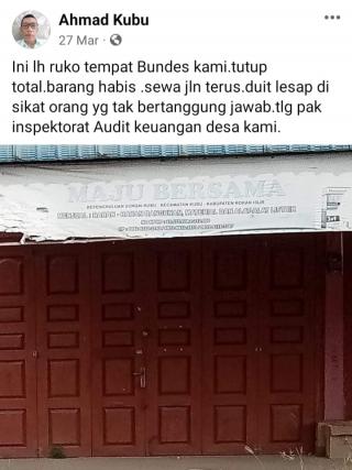 Kemelut BUMDES Kepenghuluan Sungai Kubu Menuai Persoalan Terkait Uang Ratusan Juta Tak Jelas Entah Kemana