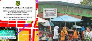 Tidak Miliki Dokumen AMDAL Dan Perubahan Peruntukan Jalan Menjadi Pasar, Revitalisasi Pasar Akik Tabrak RDTR Kota Medan