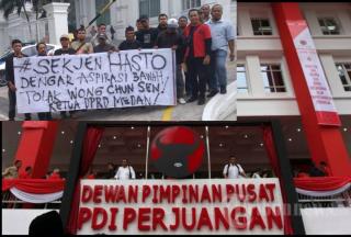 Elemen Loyalis PDI P Akan Ke DPP PDI - Perjuangan "Tolak Wong Cun Sen Menjadi Ketua DPRD Medan"