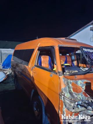Minibus vs Sepeda Motor, Seorang Tewas Sopir Ditahan