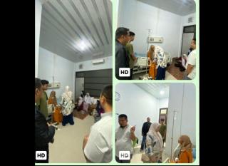 Ikatan Keluarga Raudhatul Hasanah Jenguk Syarifah Hanum Alumni Korban Kecelakaan Lalu Lintas Di Bireun 