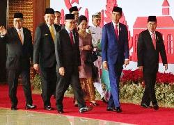 Petinggi Partai Pendukung Jokowi Hadiri HUT ke-54 Golkar