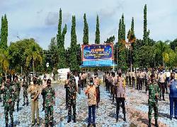 Polda Riau Gelar Apel Konsolidasi Pasca Diberlakukannya PSBB di 5 Wilayah