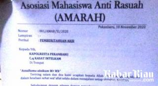 Kamis AMARAH Demo Akmaluddin ke Kejari Pekanbaru, "Siapa? Takut"