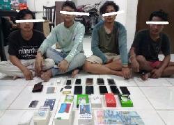 4 Pelaku Pencuri Rumahan Dibekuk Tim Polres Bengkalis