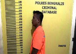 Terduga Gelapkan Sepeda Motor Ditahan Polres Bengkalis