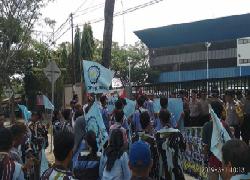 Demo  Sapma IPK Pekanbaru, Kejati Riau Gagal Dihadiahi "Ayam Betina"