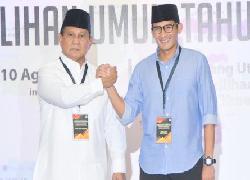 Wau, Survei Internal Prabowo Subianto-Sandiaga Uno Sudah 40 Persen