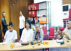 Rombongan Banggar DPRD Meranti Disambut di DPRD Riau