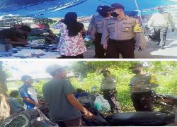 Pimpin Patroli Dialogis ! Kasubag Humas Polres Rohil Himbau Warga Dan Penjual Wajib Pakai Masker