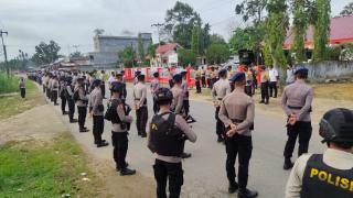Dibagi Tiga Ring, Pleno KPU Inhu Dikawal Ratusan TNI-Polri