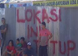 Pedagang Pasar Panjang, Kendari Tolak di Relokasi