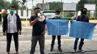 Cukup 4 Pendemo Desak Dugaan Kasus Korupsi BUMD Tuah Sekata Pelalawan