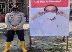 Polsek Rantau Kopar Melaksanakan Himbauan 3 M 1T Dalam Menghadapi Pandemi Covid-19