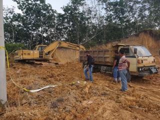 Galian Tanah Uruk Ilegal Digrebek, Tiga TSK Ditahan