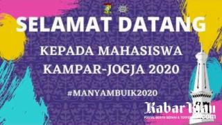 Acara Via Zoom IPRY-KK Menyambut Mahasiswa Baru Kampar Yogyakarta, Dipuji Ketua DPRD Kampar