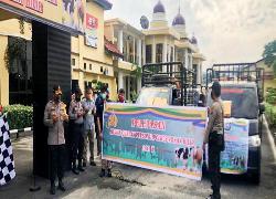 Jelang Idul Adha ! Polres Rohil Salurkan 57 Ekor Hewan Qurban Kemesjid Dan Pondok Pesantren Se-Rohil