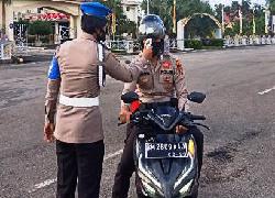 Polres Bengkalis Lakukan Swab Test Covid-19 Pada Seluruh Jajarannya