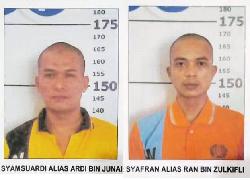 Dua Orang Ini Adalah Napi Kabur, Warga yang Melihat Segera Laporkan Kekepolisian Terdekat