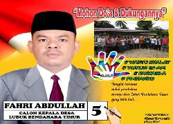Ini Janji Calon Kepala Desa Lubuk Bendahara Timur, Rohul