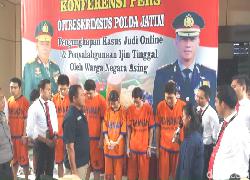 Penjudi Online China Ditangkap di Surabaya