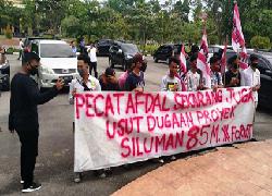 Kadis PUPR Kampar Afdal Didemo,  Forkot: Proyek Siluman Rp. 85 Usut