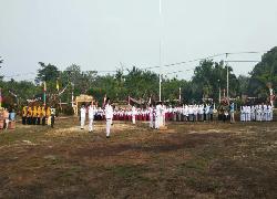 Upacara Peringatan HUTRI Ke 74 Desa Bantan Bengkalis Dihadiri Ratusan Masyarakat dan Berlangsung Meriah