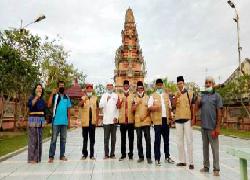 PB-GNP Salurkan Bantuan ke Pura Agung Jagatnatha Pekanbaru