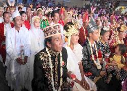 Nikah Massal di Palembang di Hadiri Menteri