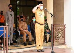 Bupati Catur Pimpin Apel Kesiapsiagaan Bencana Nasional Tahun 2020