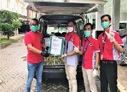 Untuk Korban dan Medis Covid-19 , JNE pun Kucurkan Puluhan Ribu Bantuan APD