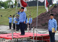 Peringatan Hari Lahir Pancasila di Pelalawan Berlangsung Khidmat