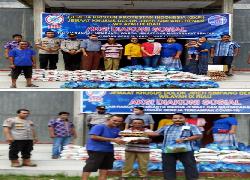 Di tengah Covid-19 ! GKPI Jemaat Khusus Dolok Jireh Simpang Benar Rohil Bagikan Lima Puluh Paket Sembako